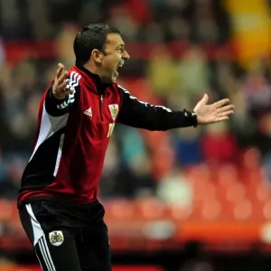 Intense Battle: Derek McInnes Leads Bristol City Against Watford at Ashton Gate, 2012 Intense Battle: Derek McInnes Leads Bristol City Against Watford at Ashton Gate, 2012
