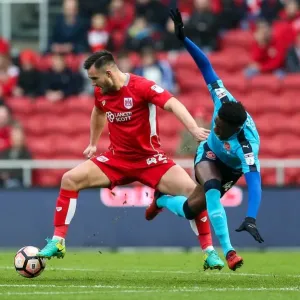 Intense FA Cup Showdown: Bailey Wright vs Devante Cole at Ashton Gate Intense FA Cup Showdown: Bailey Wright vs Devante Cole at Ashton Gate
