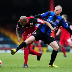 Intense Football Rivalry: Marvin Elliott vs. Ryan Tunnicliffe at Ashton Gate