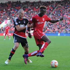 Print of Abraham vs. Kasami at Ashton Gate Stadium in Bristol, England