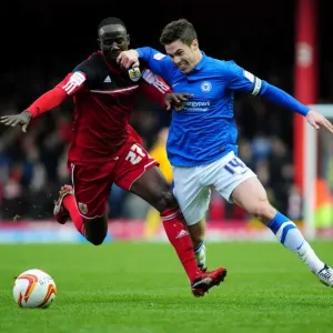 Intense Rivalry Print - Albert Adomah vs. Tommy Rowe in Mid-Air Tussle Intense Rivalry Print - Albert Adomah vs. Tommy Rowe in Mid-Air Tussle