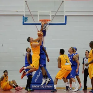 Print of Intense Basketball Rivalry at SGS Wise Campus