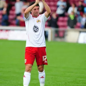 Ivan Sproule in Action Print: Scunthorpe United vs. Bristol City 2010