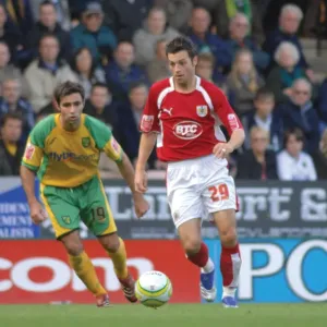 Ivan Sproule in Action: Norwich City vs. Bristol City