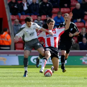 Ivan Sproule in Action: Southampton vs. Bristol City - Football Rivalry Ivan Sproule in Action: Southampton vs. Bristol City - Football Rivalry