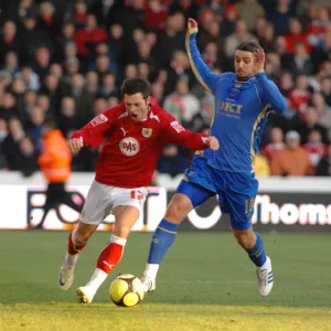 Ivan Sproule is chased by Niko Cranjcar