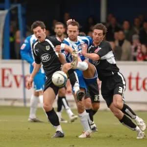 Ivan Sproule Jamie McAllister Print (Colchester Utd V Bristol City)
