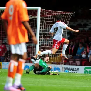 Ivan Sproule Scores for Bristol City Against Blackpool in 2010 Championship Match