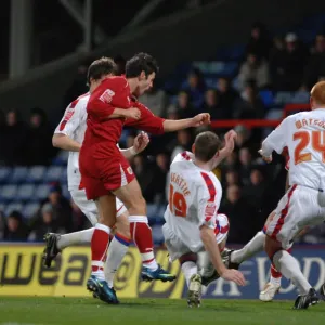 Ivan Sproule sees his shot blocked Ivan Sproule sees his shot blocked