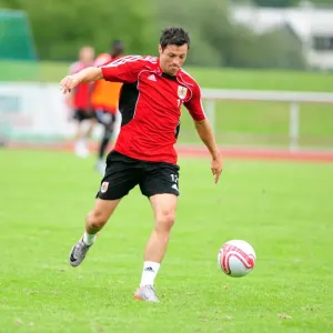 Ivan Sproule: Unwavering Concentration during Bristol City FC Training Ivan Sproule: Unwavering Concentration during Bristol City FC Training