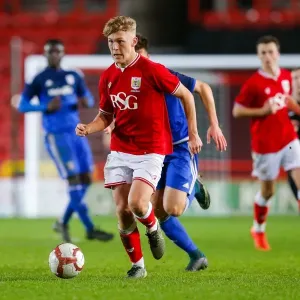 Bristol City U18 Player in Action Print