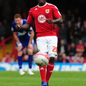 Jamal Campbell-Ryce Print - Bristol City vs Ipswich Town Action Photo