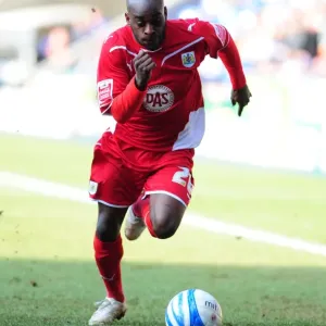 Jamal Campbell-Ryce in Action: Championship Showdown at Reading's Madejski Stadium (Bristol City vs. Reading, 2010) Jamal Campbell-Ryce in Action: Championship Showdown at Reading's Madejski Stadium (Bristol City vs. Reading, 2010)