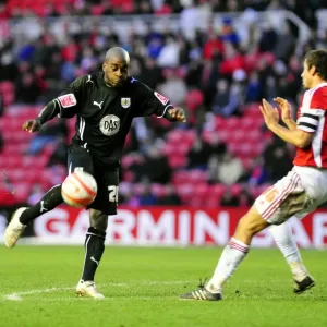 Jamal Campbell-Ryce goes close with an effort from the edge of the box