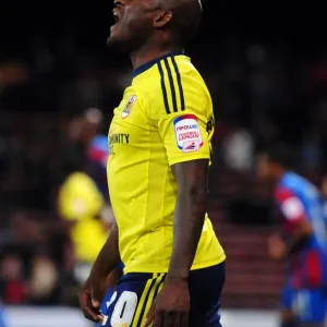 Print of Jamal Campbell-Ryce in Frustration at Selhurst Park