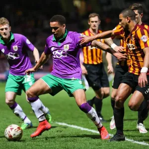 James Tavernier's Thrilling Attack: A Pivotal Moment in Bradford City vs. Bristol City's Promotion Battle, April 2015