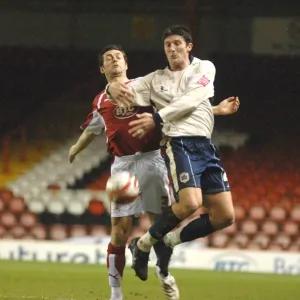 Jamie McAllister in Action for Bristol City Against Barnsley Jamie McAllister in Action for Bristol City Against Barnsley