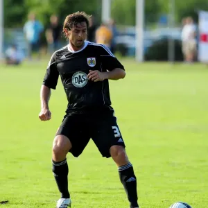 Jamie McAllister in Action for Bristol City: Helsingborgs IF Clash