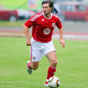 Jamie McAllister in Action Print - IFK Gothenburg v Bristol City Jamie McAllister in Action Print - IFK Gothenburg v Bristol City