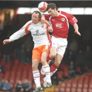 Jamie McAllister in Action: Bristol City vs Blackpool