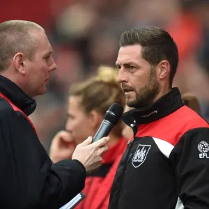 Jamie McAllister of Bristol City U21s Interviewed at Ashton Gate During Bristol City vs Newcastle United Match, 2016