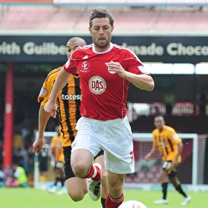 Jamie McAllister Focuses in Championship Clash: Bristol City vs. Hull City (07-05-2011)