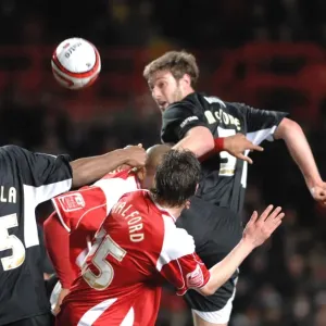 Jamie McCombe in Action Print - Bristol City vs Charlton Athletic