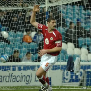 JAmie McCombe celebrates the disaloud goal