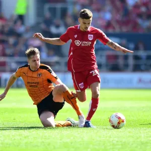 Jamie Paterson Fouled by David Edwards: A Pivotal Moment in the Bristol City vs. Wolverhampton Wanderers Championship Clash (April 8, 2017)