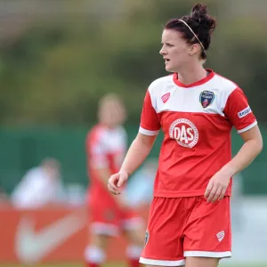 Jasmine Matthews in Action: Bristol Academy Women vs Manchester City Women WSL Match at SGS Wise Campus