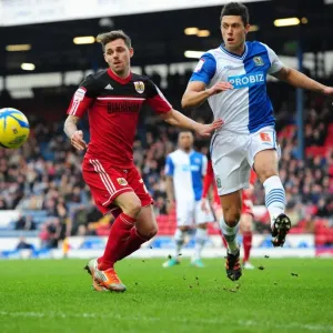 Jason Lowe Outmuscles Paul Anderson in FA Cup Clash at Ewood Park