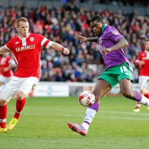 Jay Emmanuel-Thomas in Action: Barnsley vs. Bristol City, 25th October 2014, Sky Bet League 1, Oakwell Stadium Jay Emmanuel-Thomas in Action: Barnsley vs. Bristol City, 25th October 2014, Sky Bet League 1, Oakwell Stadium