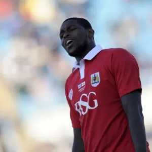 Jay Emmanuel-Thomas in Action: Bristol City vs Extension Gunners, Botswana, 2014 Jay Emmanuel-Thomas in Action: Bristol City vs Extension Gunners, Botswana, 2014