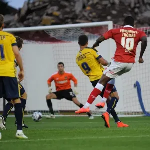 Jay Emmanuel-Thomas Aims for Goal: Bristol City vs Oxford United, Capital One Cup First Round Jay Emmanuel-Thomas Aims for Goal: Bristol City vs Oxford United, Capital One Cup First Round
