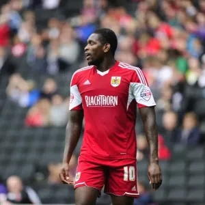 Jay Emmanuel-Thomas of Bristol City in Action Against Milton Keynes Dons, Sky Bet League One, 2013