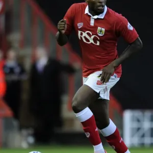 Jay Emmanuel-Thomas of Bristol City in Action against Oxford United, Ashton Gate, Bristol, Capital One Cup First Round, 2014 Jay Emmanuel-Thomas of Bristol City in Action against Oxford United, Ashton Gate, Bristol, Capital One Cup First Round, 2014