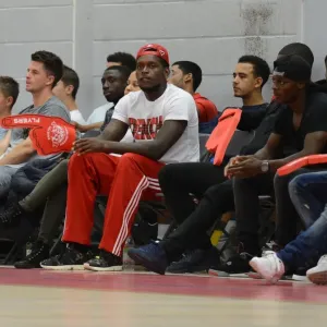 Jay Emmanuel-Thomas Observes Flyers vs USA Select Team Match Print