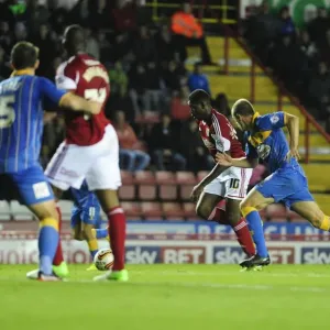 Bristol City FC Print - Jay Emmanuel-Thomas Scores Against Shrewsbury Town Bristol City FC Print - Jay Emmanuel-Thomas Scores Against Shrewsbury Town