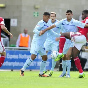 Jay Emmanuel-Thomas Takes a Shot: Coventry vs. Bristol City Football Rivalry, Sky Bet League One Jay Emmanuel-Thomas Takes a Shot: Coventry vs. Bristol City Football Rivalry, Sky Bet League One