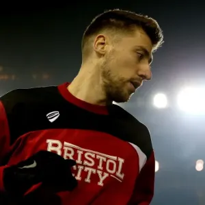 Jens Hegeler of Bristol City in Action Against Leeds United, Sky Bet Championship, 2017 Jens Hegeler of Bristol City in Action Against Leeds United, Sky Bet Championship, 2017
