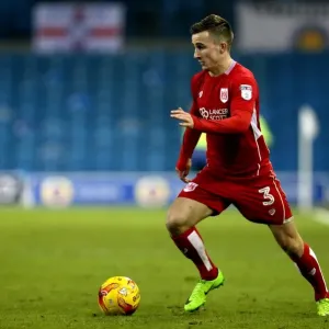 Joe Bryan of Bristol City in Action Against Leeds United, Sky Bet Championship, 2017 Joe Bryan of Bristol City in Action Against Leeds United, Sky Bet Championship, 2017
