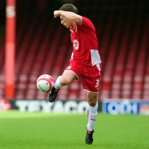 Joe Edwards in Action for Bristol City vs Bournemouth Reserves