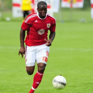 John Akinde in Action: Vallens IF vs. Bristol City John Akinde in Action: Vallens IF vs. Bristol City
