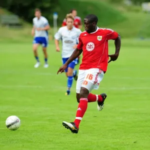 John Akinde in Action: Vallens IF vs. Bristol City John Akinde in Action: Vallens IF vs. Bristol City