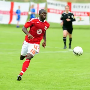 John Akinde in Action: Vallens IF vs. Bristol City John Akinde in Action: Vallens IF vs. Bristol City