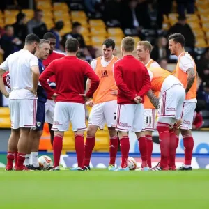 John Pemberton Coaches Bristol City Players at Vale Park, 2013