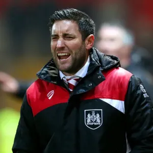 Johnson Urges On Bristol City During FA Cup Replay Print Johnson Urges On Bristol City During FA Cup Replay Print
