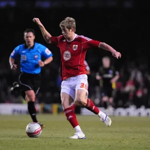 Jon Stead in Action: Bristol City vs Cardiff City, 2011 Championship Football Match, Ashton Gate Stadium