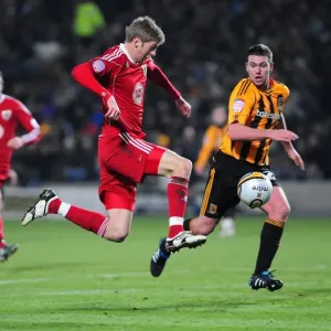 Jon Stead in Action Print - Hull City v Bristol City