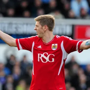 Jon Stead of Bristol City in Action Against Ipswich Town, Portman Road, 2012